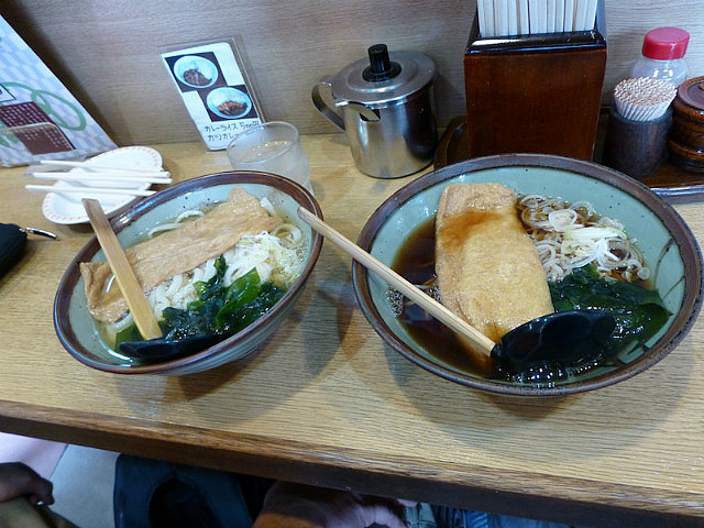 First meal - Noodles with fried tofu