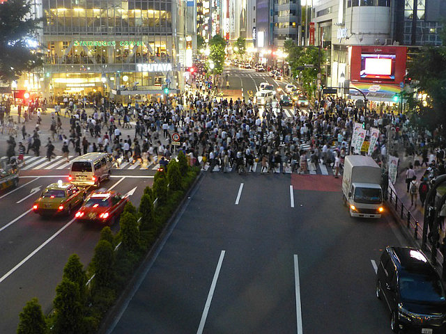 Shibuya street intersection