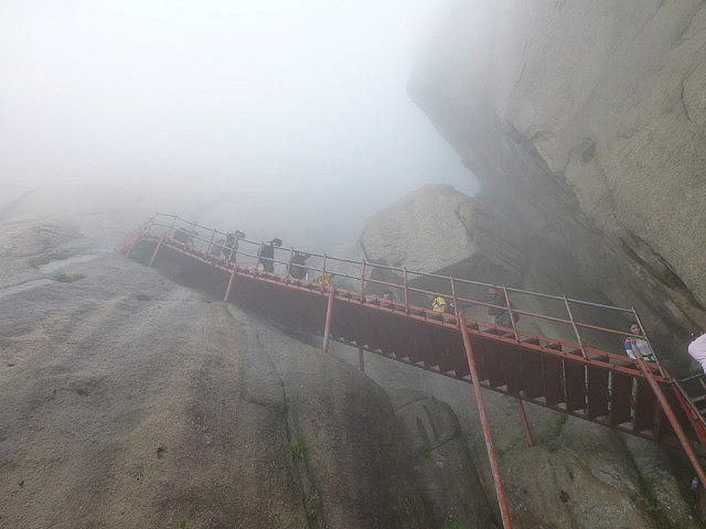 Ladder section near summit