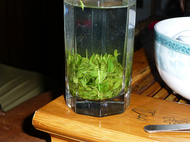 The Grade I tea magically blooms when submerged!