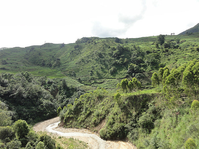 Yunnan scenery by the expressway