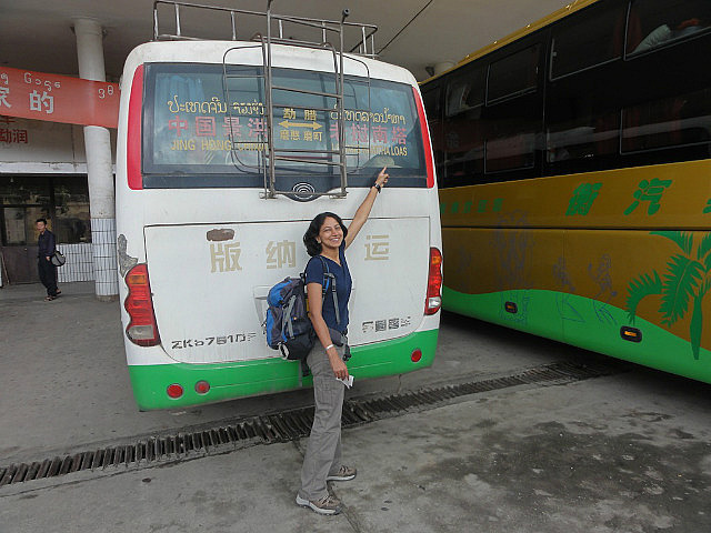 International border crossing to Laos