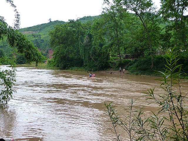 Crossing the Nam Tha River