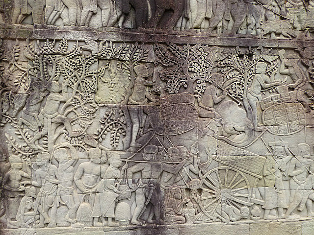 Bayon bas relief (Angkor Thom)