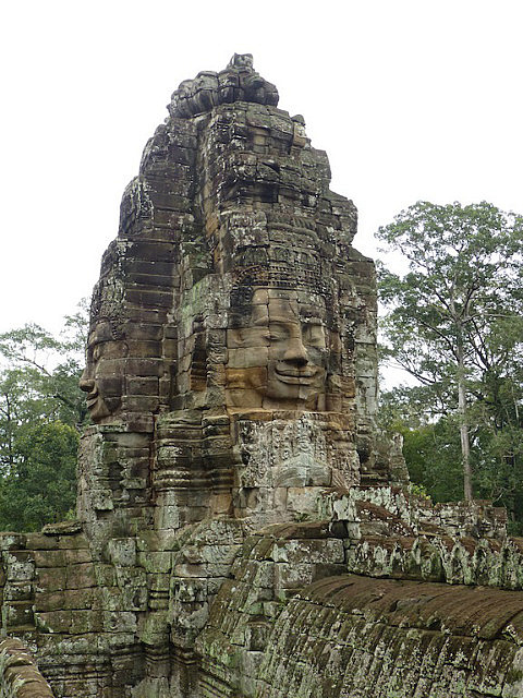 Avalokitesvara image at Bayon, Angkor Thom
