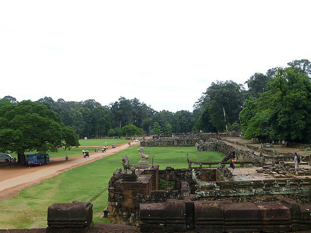 Angkor Thom - view from Elephants Terrace