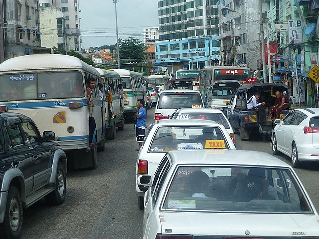 Yangon traffic 