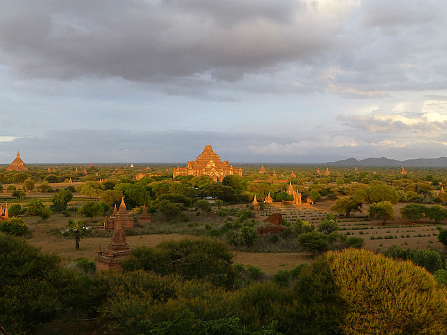 Reddish glow follows the golden glow at sunset
