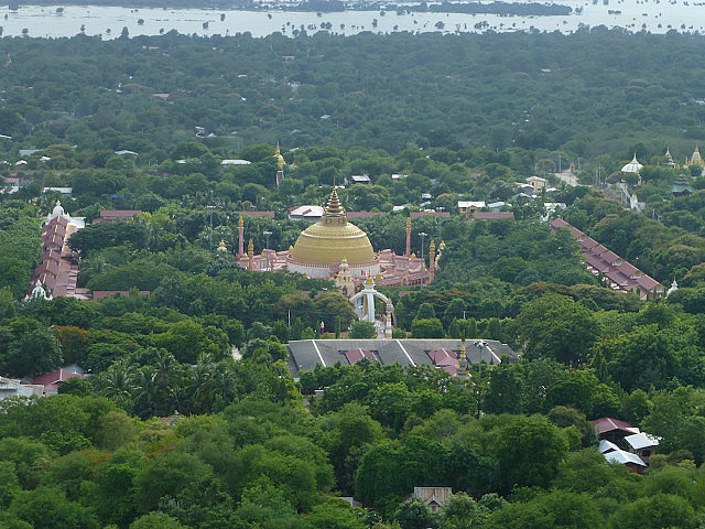 Sagaing Hill - view of Buddhist academy