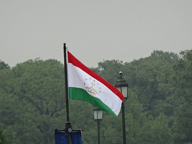 Closer look at the flag of Tajikistan
