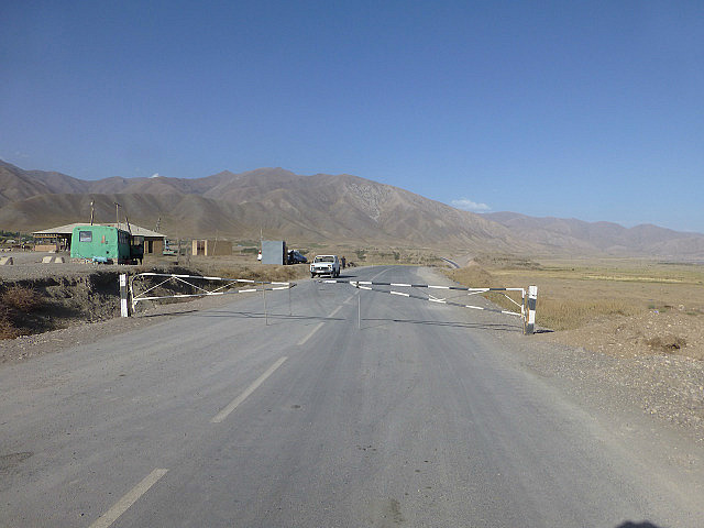 No towns for miles around Kyrgyz border post