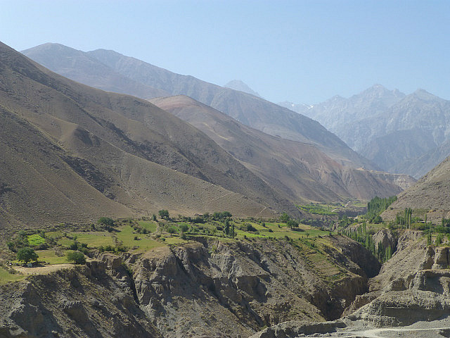 The mountainous route to Dushanbe