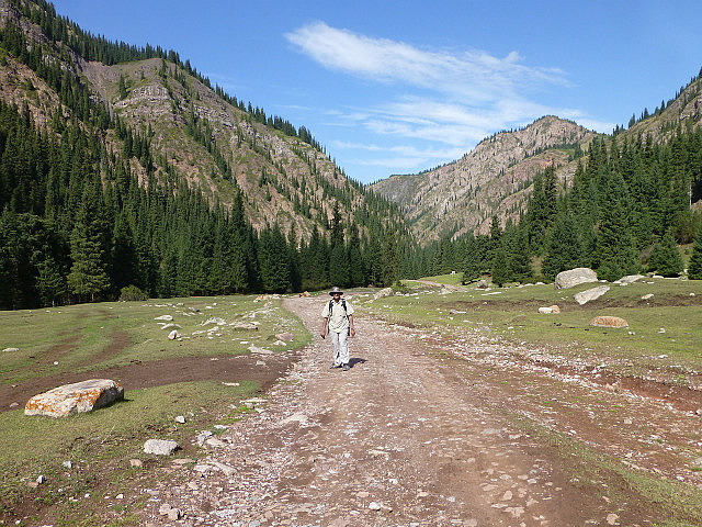 Coming up to a meadow on top
