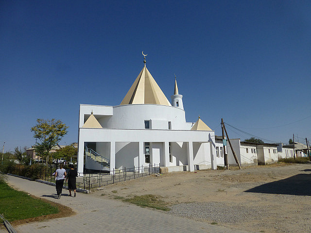 A more modern Kazakh mosque at Turkistan