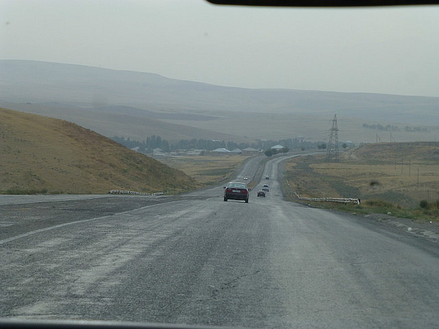 Road from Shymkent to the Cherneyaeva border