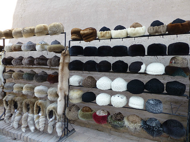 Fur and woollen headgear for sale