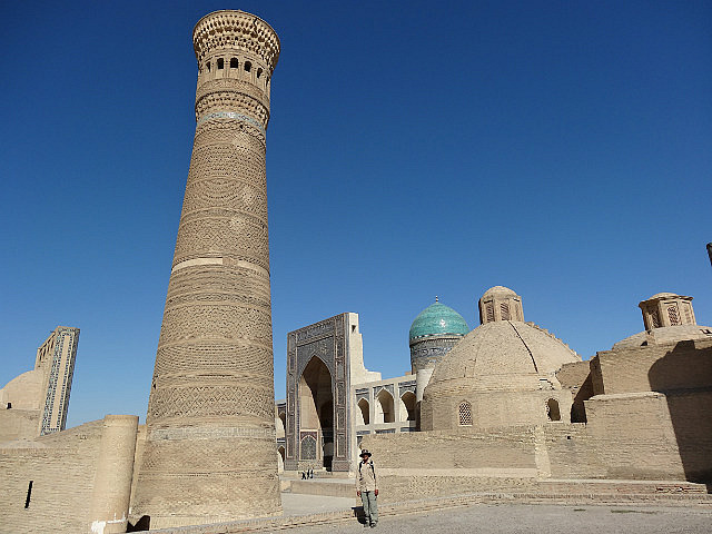 Kalon minaret and Mir-i-Arab Medressa