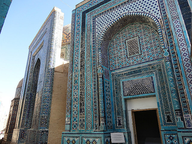 Shah-I-Zinda - exquisite tile decorations