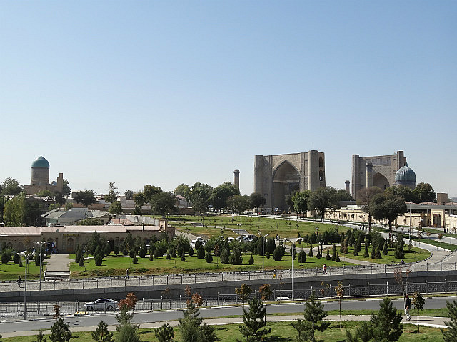 View of Bibi Khanum from Shah-I-Zinda