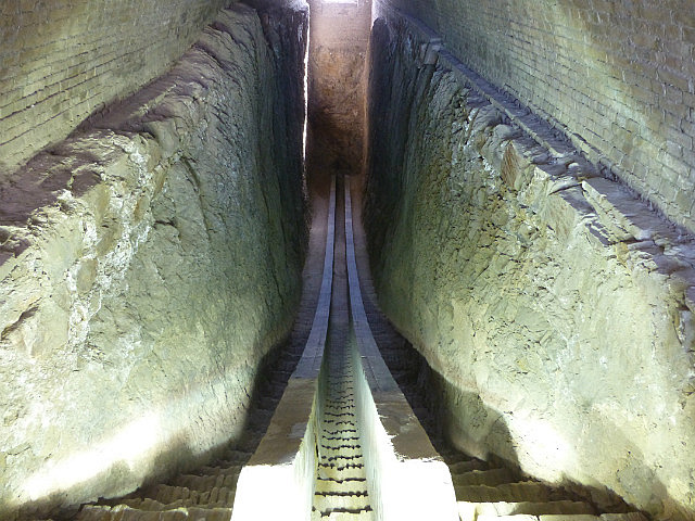Ulugh Beg observatory - remains of Fakhri sextant