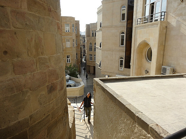 Narrow pedestrian streets in the walled Old City