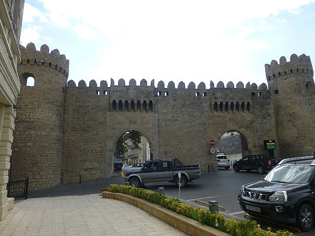Old City's sturdy castle style double gateway