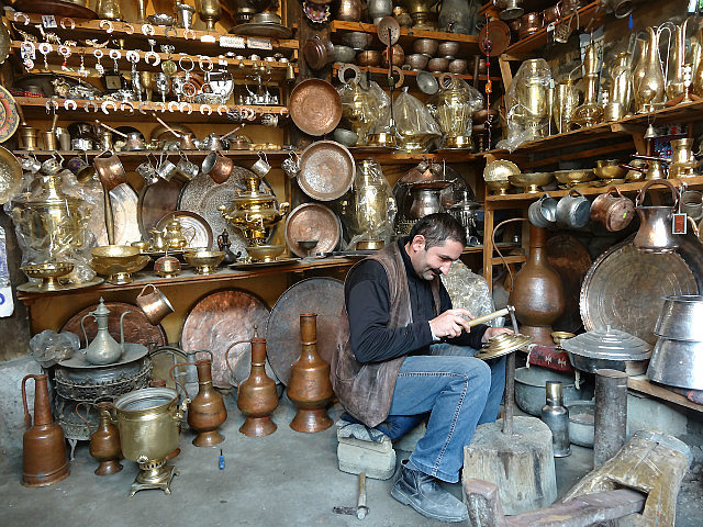 Coppersmith at work