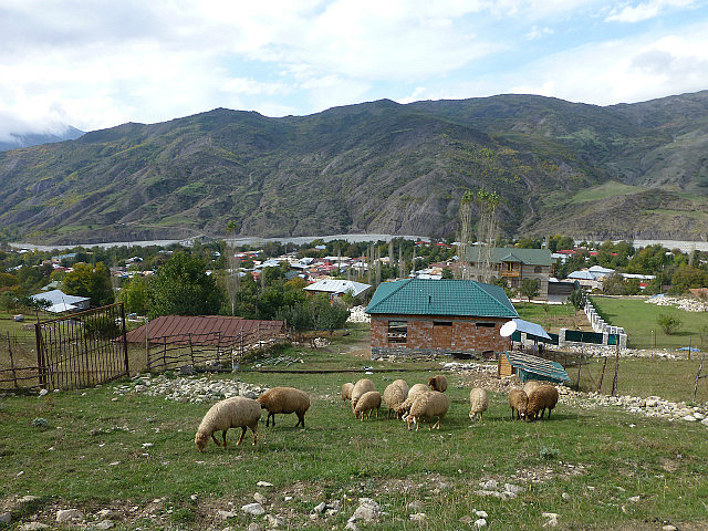 View from above Lahic