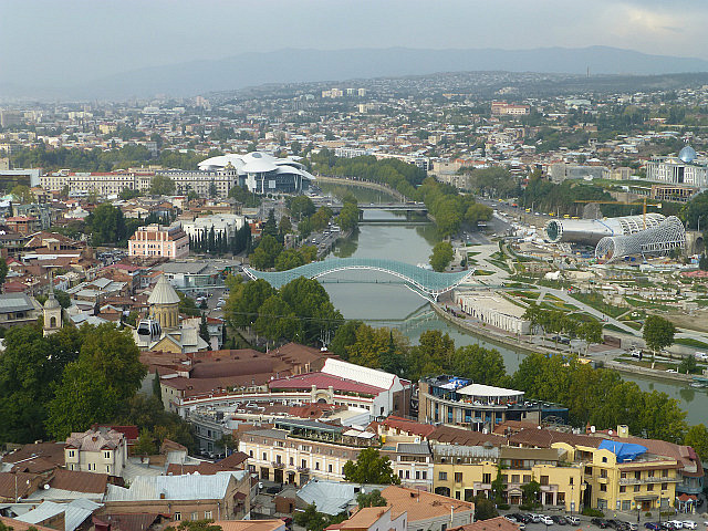 Tbilisi skyline from Narikala fortress