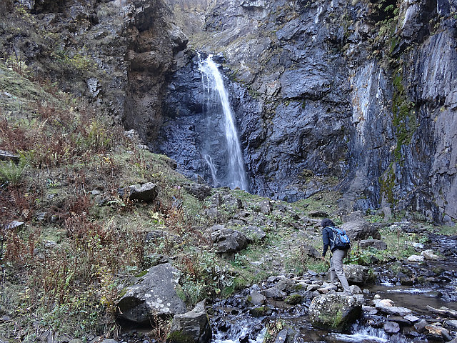 Hiking to the "small" waterfall