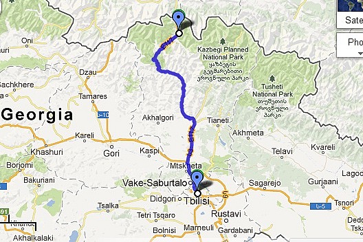 Tbilisi to Kazbegi, Georgian Military Road