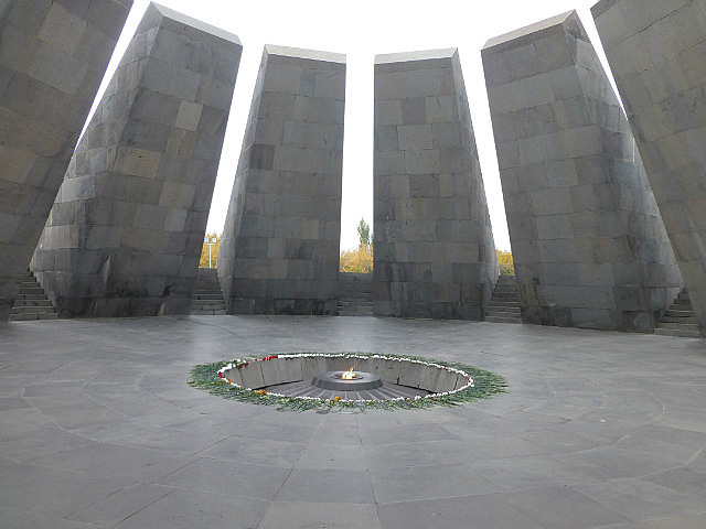 Eternal flame at the Genocide Museum