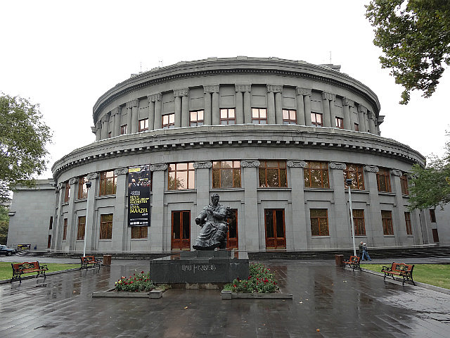 Statue of Kachaturian in front of the Opera