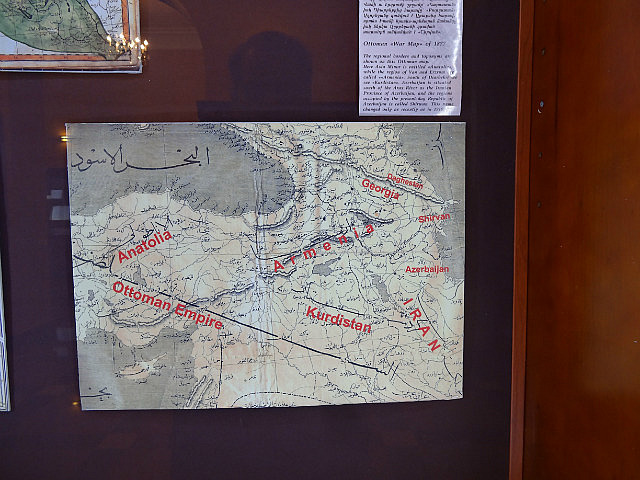 Ottoman map showing Azerbaijan as Iranian province