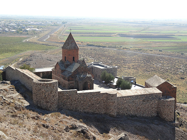 Khor Virap from a nearby hill