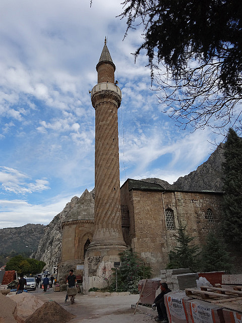 Mosque with spiral minaret