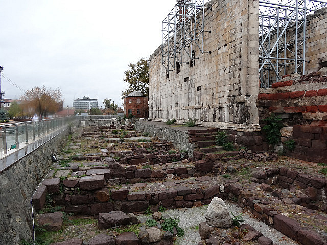 Ruins of Temple of Augustus and Rome