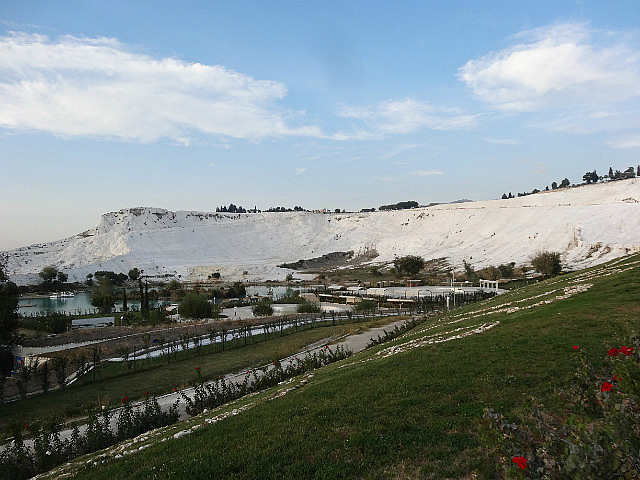 Travertine hill above Pamukkale town