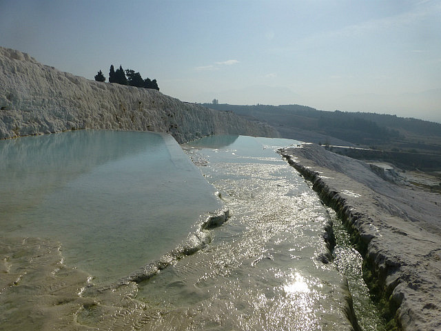 Travertine pool