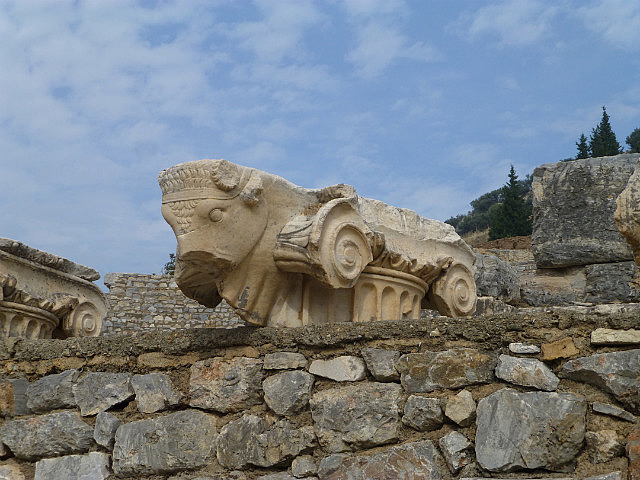 Ionic column capital from Bouleuterion