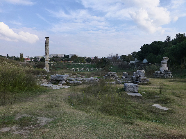 Sole surviving column of Temple of Artemis