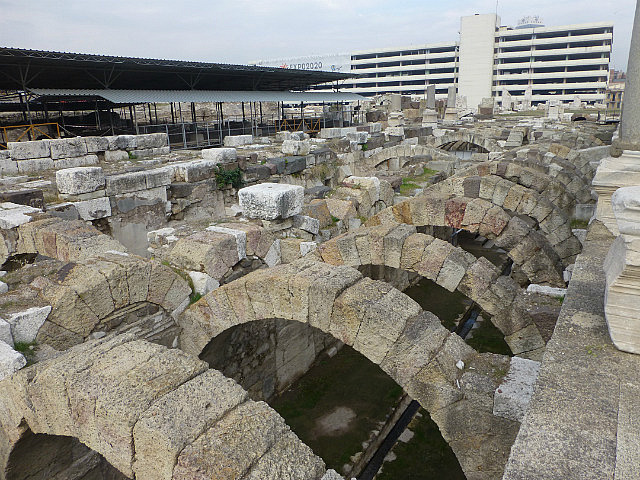 Smyrna - Basilica arches viewed from above