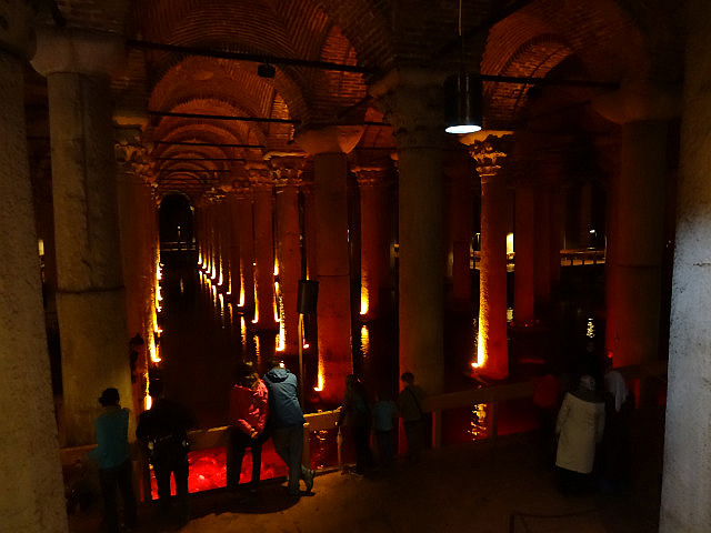 The subterranean Basilca Cistern