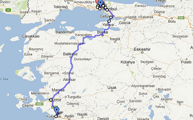 Selcuk to Istanbul (Marmara Sea Ferry included!)