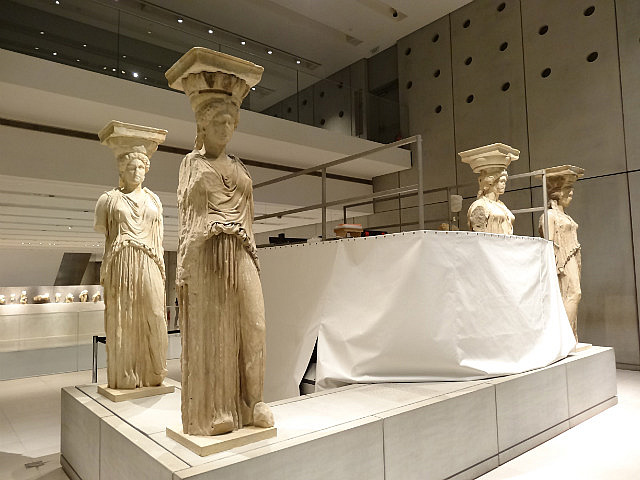 Acropolis musuem - the original caryatids