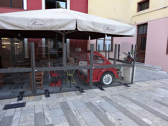 Beetle seating in cafe