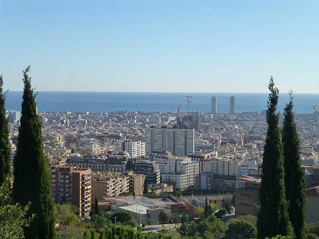 Barcelona view from Parc Guell