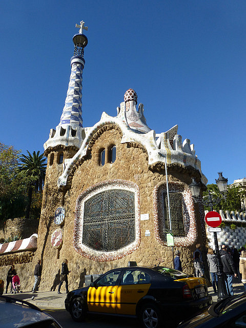 Parc Guell - Building at Entrance