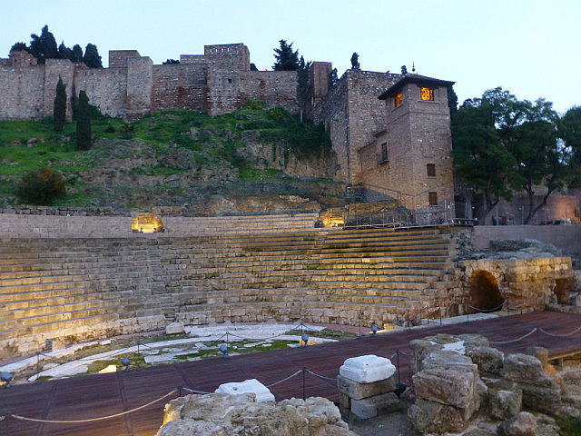 Roman theatre beneath Alcazaba
