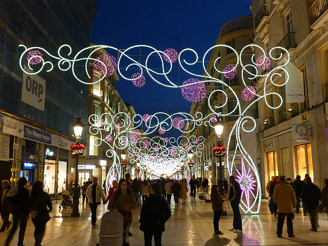 Larios street, Malaga